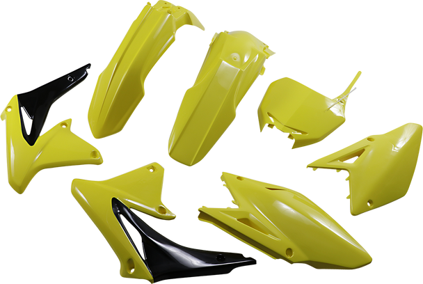 UFO Replacement Body Kit - Yellow/Black - RMZ450 SUKIT417-102