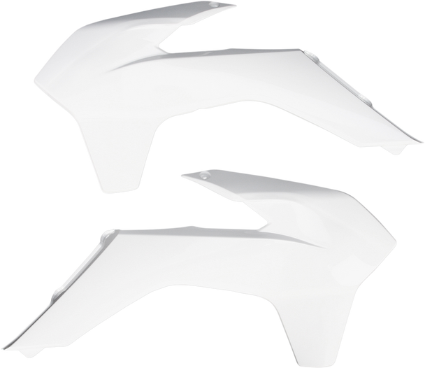 UFO Radiator Shrouds - White - KTM KT04052-041