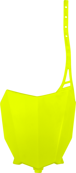 UFO Front Number Plate - Florescent Yellow - Honda HO05602-DFLU UFO Front Number Plate - Florescent Yellow - Honda HO05602-DFLU