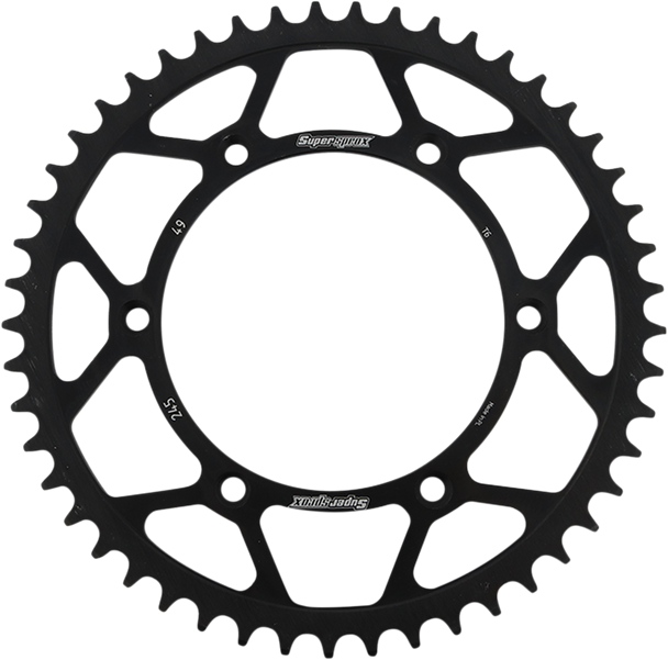 SUPERSPROX Steel Rear Sprocket - 49-Tooth RFE-245-49-BLK