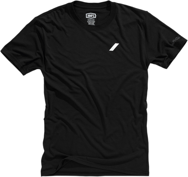 100% Tech Helm T-Shirt - Black - Large 35017-001-12