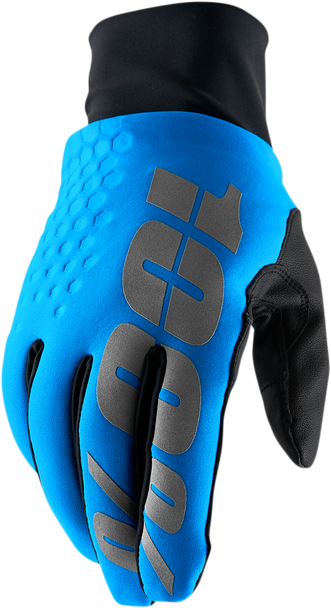 100% Hydromatic Brisker Gloves - Cyan Blue - XL 10018-00008