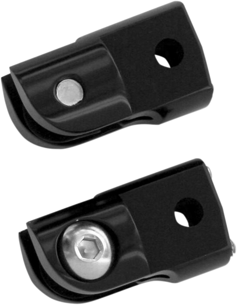 ACCUTRONIX Rear Footpeg Adapter - Black FPMT401-B