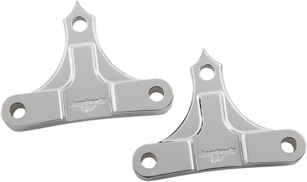 ACCUTRONIX Hot Legs/Bagger Legs Fender Spacers - Chrome - 0.625" Spacer - For 6" Width Fender TFS49-NF5/8C