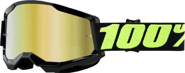 100% Strata 2 Goggles - Upsol - Gold Mirror 50028-00012
