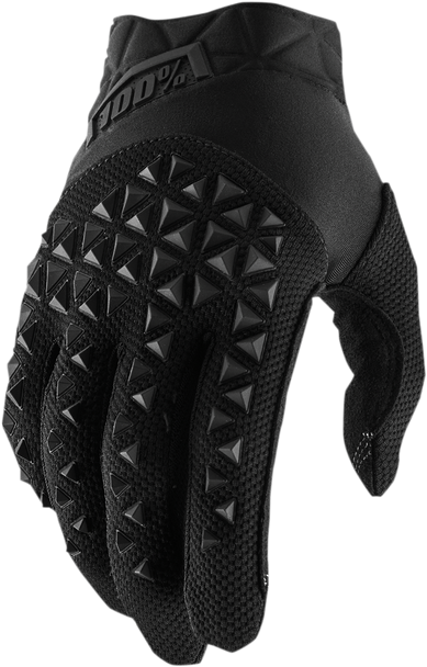 100% Youth Airmatic Gloves - Black/Gray - Medium 10012-057-05