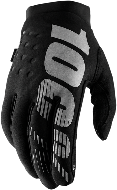 100% Women's Brisker Gloves - Black/Gray - XL 10005-00004