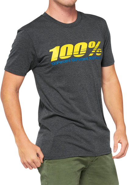 100% Argus Tech T-Shirt - Heather Charcoal - XL 35024-052-13