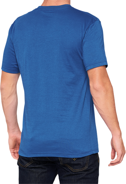 100% Official T-Shirt - Blue - Large 32017-002-12