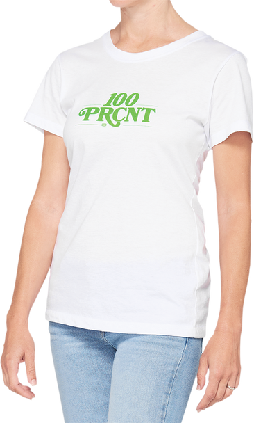 100% Women's Searles T-Shirt - White - Medium 28067-000-11