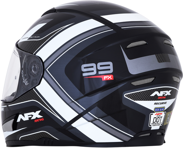 AFX FX-99 Helmet - Recurve - Black/White - XL 0101-11119