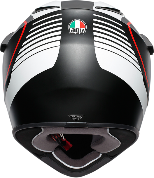 AGV AX9 Helmet - Matte Black/White/Red - ML 7631O2LY003008