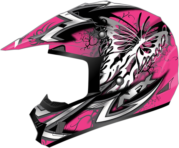AFX FX-17 Helmet - Butterfly - Matte Hot Pink - Large 0110-7109