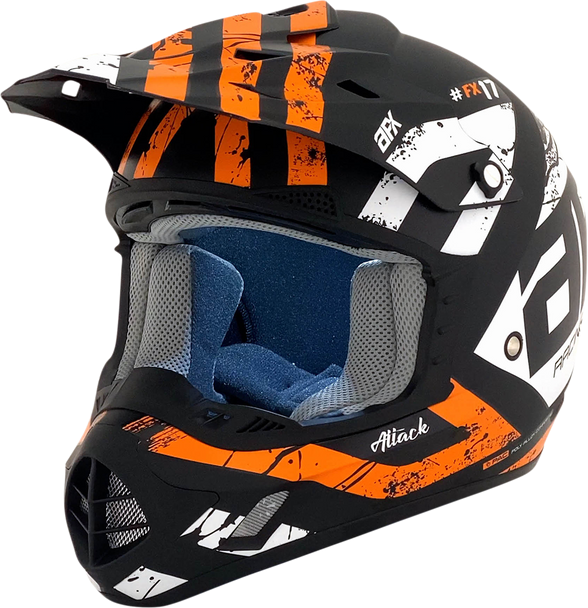 AFX FX-17 Helmet - Attack - Matte Black/Orange - 4XL 0110-7642