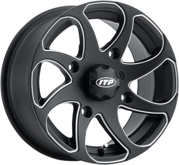 ITP Twister® Directional Wheel - Front/Rear | Right - Milled Black - 14x7 - 4/156 - 5+2 1422329727BR