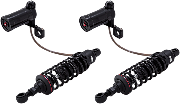 PROGRESSIVE SUSPENSION 990 Series Shocks with Remote Reservoir - Black - Heavy-Duty - 12" 990-2002