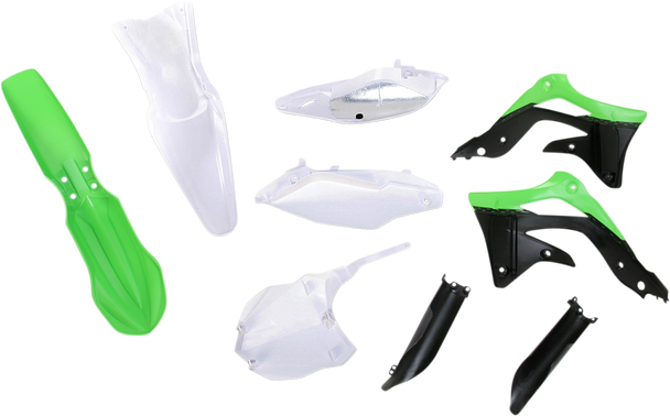 ACERBIS Full Replacement Body Kit - White/Black/Green - KX450F 2314203914