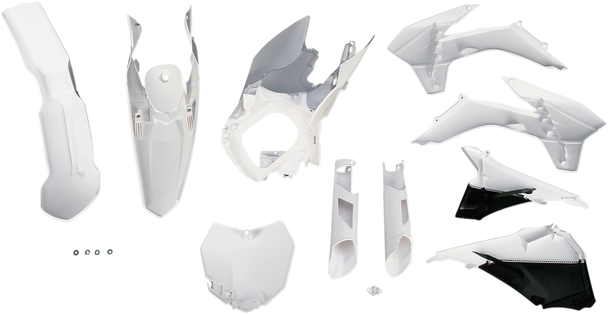 ACERBIS Full Replacement Body Kit - Black/White - KTM 2314330002