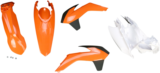 ACERBIS Standard Replacement Body Kit - '14 OE Orange/White - KTM 2374134584