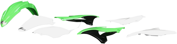 UFO Replacement Body Kit - OEM Green/White/Black - KX85 KAKIT222-999