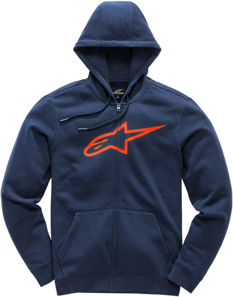 ALPINESTARS Ageless 2 Zip Hoodie - Navy/Red -  Large 1038530527030L