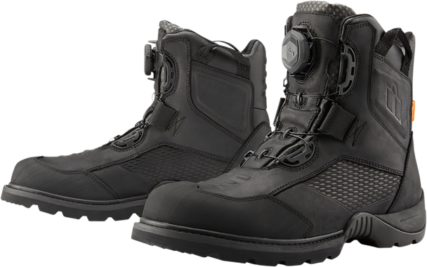ICON Stormhawk Boots - Black - Size 12 3403-1158