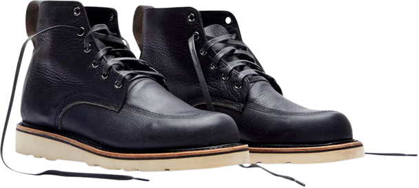 BROKEN HOMME Jaime Boots - Black - Size 7 FB18007-7