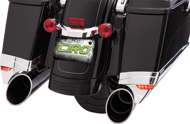 CIRO Saddlebag Extensions - FLHX 10-13 - Chrome 40102