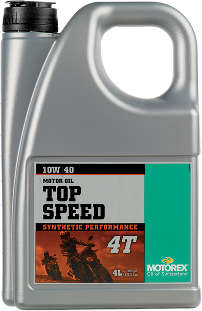 MOTOREX Top Speed Synthetic 4T Engine Oil - 10W-40 - 4 L 102299