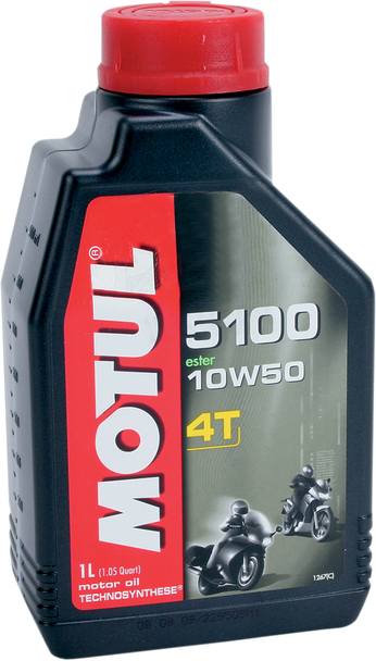 MOTUL 5100 4T Synthetic Blend Oil  - 10W-50 - 1 L 104074