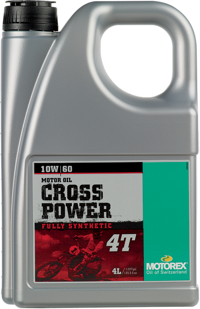 MOTOREX Cross Power Synthetic 4T Engine Oil - 10W-60 - 4 L 196047
