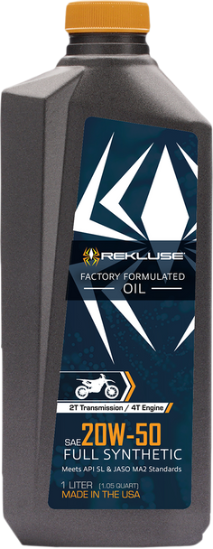 REKLUSE 2T Trans/4T Engine Oil - 20W-50 RMS-1099002