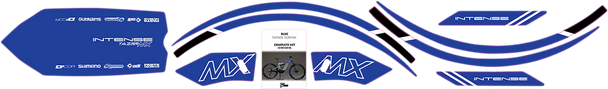 D'COR VISUALS Graphics Kit for Tazer MX - Blue 10-80-100-BL