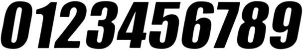 D'COR VISUALS SX Plate Number - #5 - Black - 4" 45-24-5