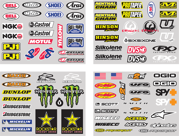 FACTORY EFFEX Iron-On Jersey Sponsor Kit 11-82120