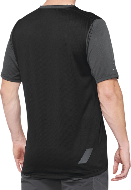 100% Ridecamp Jersey - Charcoal/Black - Small 40027-00005