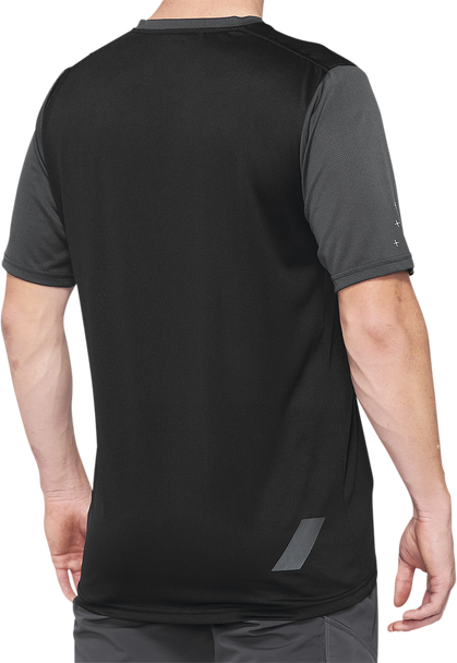 100% Ridecamp Jersey - Charcoal/Black - Large 40027-00007