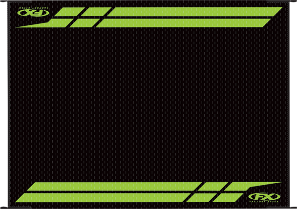 FACTORY EFFEX RV Mat - Black/Green - Kawasaki 22-45130