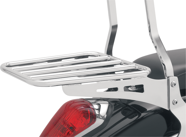 COBRA Sissy Bar Luggage Rack - Chrome - Tubular 02-3500