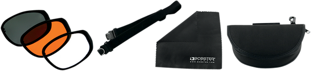 BOBSTER Sport & Street Convertible Sunglasses - Matte Black - Interchangeable Lens BSSA001AC