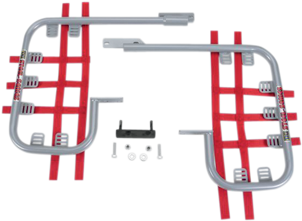 DG PERFORMANCE Nerf Bars - TRX250EX - Silver/Red 54-2500 DG PERFORMANCE Nerf Bars - TRX250EX - Silver/Red 54-2500