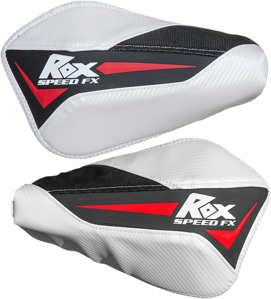 ROX SPEED FX Handguards - Flex Tec - Red/White FT-HG-BWR