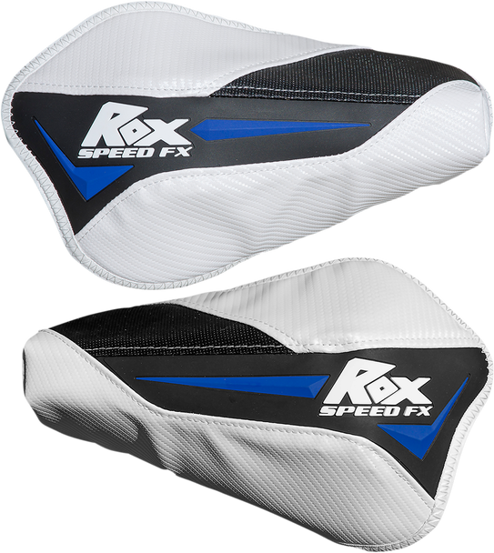 ROX SPEED FX Handguards - Flex Tec - Blue/White FT-HG-BWB