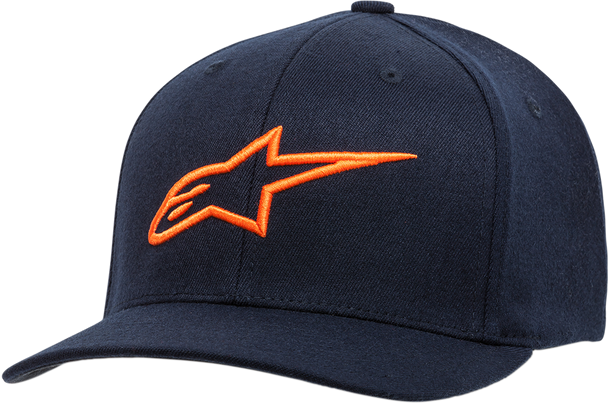 ALPINESTARS Ageless Hat- Curved Bill - Navy/Orange - Large/XL 1017810107032LX