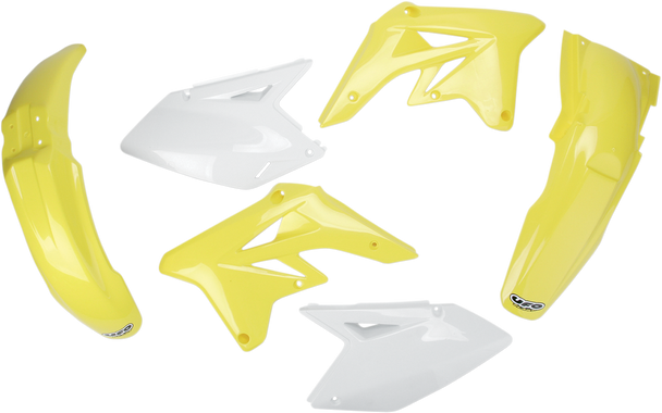 UFO Replacement Body Kit - OEM Yellow/White - RMZ250 SUKIT407-999