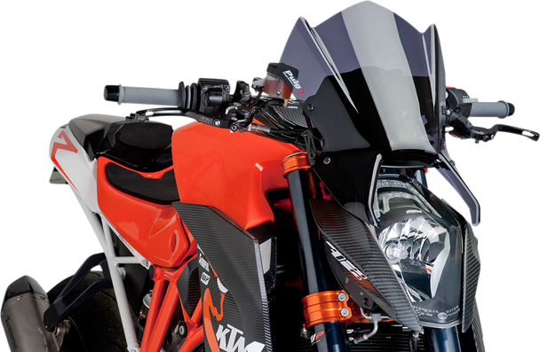 PUIG HI-TECH PARTS New Generation Windscreen - Dark Smoke - KTM 1290 7014F