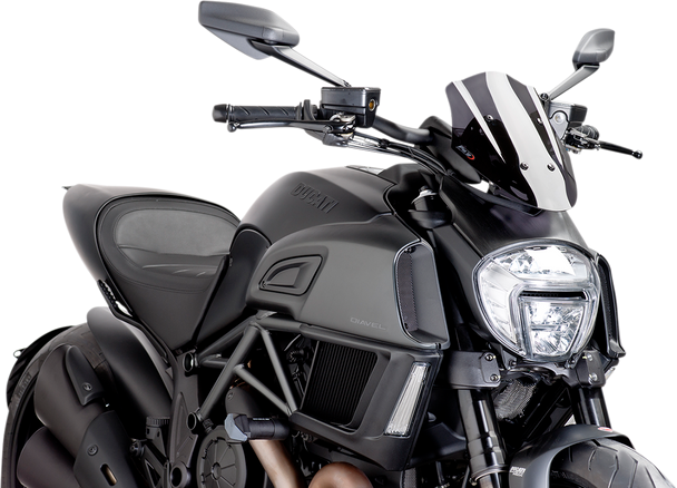 PUIG HI-TECH PARTS New Generation Windscreen - Dark Smoke - Diavel 7592F