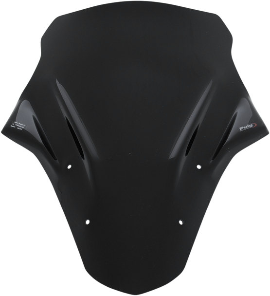 PUIG HI-TECH PARTS Race Windscreen - Black - Ninja 650 5998N