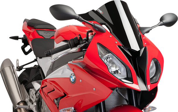 PUIG HI-TECH PARTS Race Windscreen - Black - S1000RR 7564N