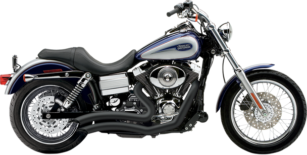 COBRA Speedster Swept Short Exhaust - Black - '06-'11 Dyna 6227B